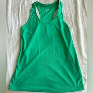 Green athletic tank